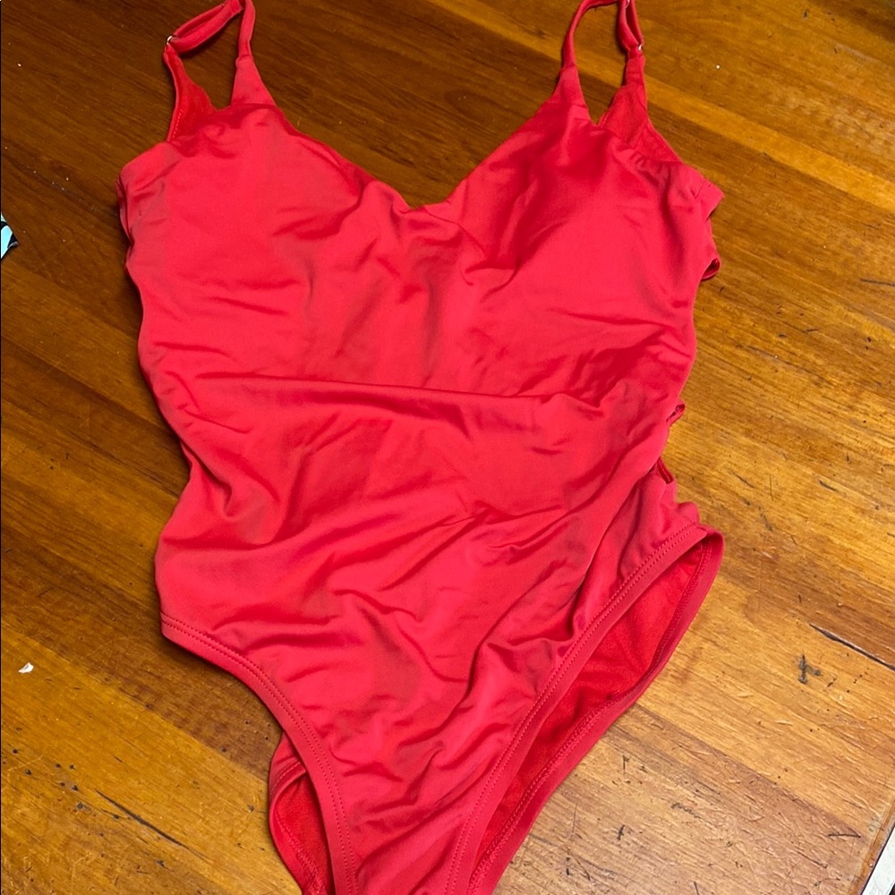 Red Women's One Piece Swimsuit
